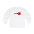Gen X Long Sleeve Tee — Retro Minimalist Generation X Shirt