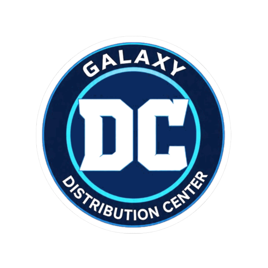 Galaxy DC Distribution Center Sticker — Round Kiss-Cut Logo Sticker